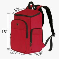 15.6 Inch Laptop Backpack for Women, Lightweight Mens Womens Travel Backpack for School (Red)