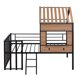 Twin Size Metal House Bed,Loft Bed with Storage Shelf,Roof and Window,Steel Bed Frame with Full-Length Guardrail & Ladder,for Girls Boys Teens,No Noise, No Box Spring Needed