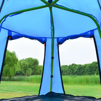 Upgraded 10FT Climbing Dome with Canopy and Playmat for Kids 3 to 10, Outdoor Play Equipment Dome Climber Supporting 1000lbs, Jungle Gym Playground Play Center, Rust & UV Resistant, Gift for Kids