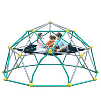 13FT Climbing Dome, Outdoor Geometric Dome Climber Play Center for Kids 3-10, Rust & UV Resistant Steel Supporting 1000 lbs, Easy Assembly Jungle Gym, Green