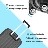 3 Pieces Luggage Sets, Expandable Large Capacity Traveling Storage Suitcase, Hardside Lightweight Durable Suitcase Sets with Spinner Wheels and TSA Lock, 20in/24in/28in, Dark Gray