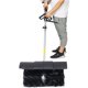 52CC Walk Behind Handheld Gas Powered Sweeper Broom Concrete Driveway Cleaning Sweep Driveway Lawn Snow 21x10" EPA