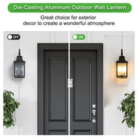 Outdoor Large Wall Sconces Light Fixture, Waterproof Glass Retro Wall Lamp Wall Light, Porch Lights Wall Scones for House Porch Yard