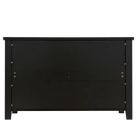 6 Drawer Dresser for Bedroom, Chest of Drawers with Shell-shaped Handle for Kids Adults, Wood Storage Tower Clothes Organizer, Large Storage Cabinet for Closet, Living Room, Hallway Antique Black, C