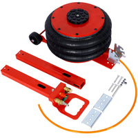 5T Triple Bag Air Jack ,Pneumatic Jack 3 bag, Lifting 16in capacity 5T 11000lbs, Easy-collapsing Terrain, Red color