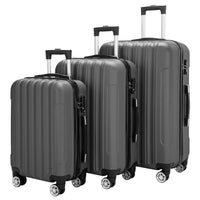 3 Pieces Luggage Sets, Expandable Large Capacity Traveling Storage Suitcase, Hardside Lightweight Durable Suitcase Sets with Spinner Wheels and TSA Lock, 20in/24in/28in, Dark Gray