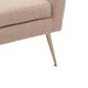 29.5"W Modern Accent Chair, Upholstered Armchair with Arms and Throw Pillow, Single Sofa Leisure Club Sofa Chair with Gold Metal Legs, Comfy Reading Chair for Living Room Bedroom, Light Camel