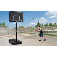 Portable Basketball Hoop & Goal with Vertical Jump Measurement, Outdoor Basketball System with 6.6-10ft Height Adjustment,Breakaway Rim with Wheels for Youth, Adults