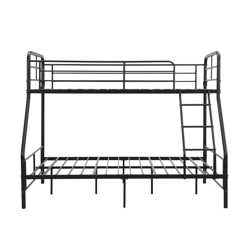 Twin-Over-Full Metal Bunk Bed, Heavy Duty Metal Bed Frame with 11