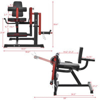 Leg Extension and Curl Machine, Adjustable Leg Extension Machine, Leg Press Machine with Rotary Leg Extenstion, Leg Curl Press Machines for Home Gym Hamstring Workout and Quadriceps Exercises