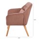 Loveseat Sofa, Mid Century Modern Decor Love Seat Couch with 2 pillows, Linen Tufted Upholstered Love Seats Furniture for Living Room (Pink)