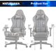 360°Swivel Gaming Rolling Chair, Ergonomic PC Office Chair, Computer Racing Chair, PU Desk Task Chair , Height Adjustable E-sports Chair with Leg Rest Lumbar Support and Headrest for Office or Gaming