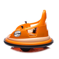 12V Ride on Bumper Car for Kids, Toy Electric Battle Vehicle with Parent Remote, 2 Driving Mode, 360° Spin, Electric Bumping Car with Music, Anti-collision Padding and Five-point Safety Belt, Orange