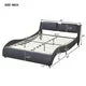 Upholstered Platform Bed,Full Size Platform Bed Frame with LED Lights Underneath,Wave Like Curve Low Profile Bed Frame with Headboard for Teens Adults,Mattress Not Included,Black