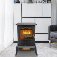 Electric Fireplace Heater,22.4" Freestanding Portable Infrared Fireplace Heater Stove with 3-Sides Realistic Flame for Indoor Use, Overheating and Tip-Over Safety,1000W/1500W