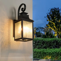 Outdoor Large Wall Sconces Light Fixture, Waterproof Glass Retro Wall Lamp Wall Light, Porch Lights Wall Scones for House Porch Yard