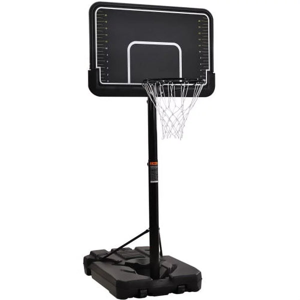 Portable Basketball Hoop & Goal with Vertical Jump Measurement, Outdoor Basketball System with 6.6-10ft Height Adjustment,Breakaway Rim with Wheels for Youth, Adults