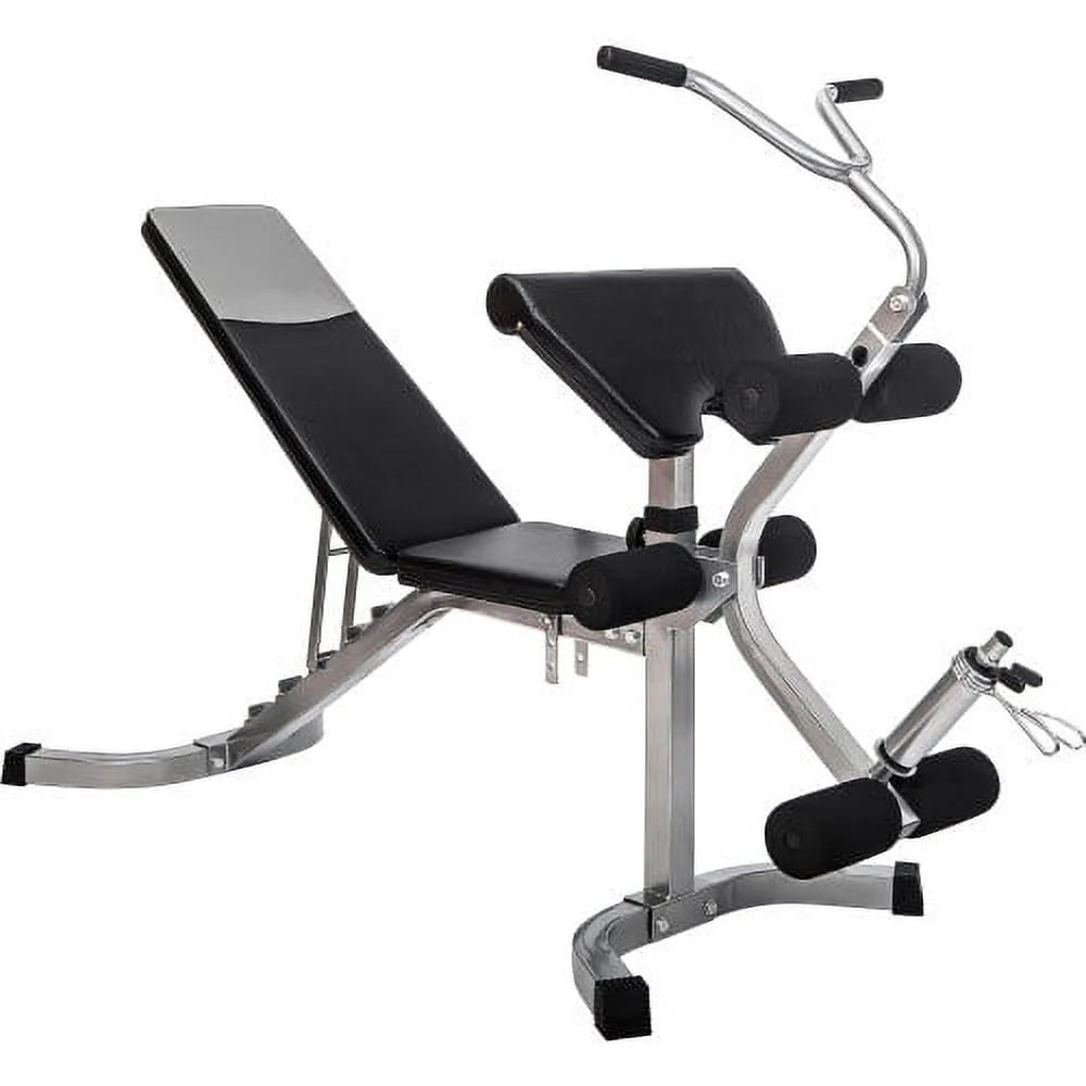 Weight Bench with Leg Extension - 6+3 Positions Adjustable Olympic Utility Benches with Preacher Curl