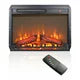 23 Inch Electric Fireplace Insert, Recessed Wall Mounted Electric Fireplace, Ultra Thin Heater with Log Set and Realistic Flame, Overheating Protection, CSA/UL Certification