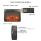 23 Inch Electric Fireplace Insert, Recessed Wall Mounted Electric Fireplace, Ultra Thin Heater with Log Set and Realistic Flame, Overheating Protection, CSA/UL Certification