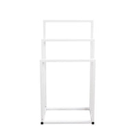 3-Tier White Metal Towel Rack 3 Bars Freestanding Towel Holder Drying Shelf Stand Towel Bar Storage Ladder Bathroom Accessories Organizer Bath Storage, Hand Towel, Washcloth, Kitchen Cloth, White