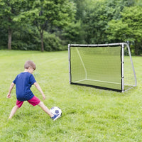 Soccer Goal for Backyard Set, 3-in-1 with Target Cloth Football Goal, 6x4 ft Portable Folding Football Goal for Backyard Practice Beach Communities Schools, 6*4 ft PVC Pipe, White