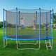 10FT Trampoline for Kids & Adults, Recreational Trampoline with Enclosure Net, Ladder, Steel Tube, ASTM Approved Combo Bounce Outdoor Fitness Trampoline, Blue