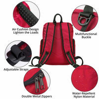 15.6 Inch Laptop Backpack for Women, Lightweight Mens Womens Travel Backpack for School (Red)