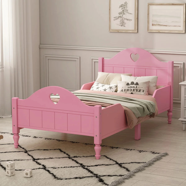 Twin Size Toddler Bed Wood Twin Bed for Girls Twin Size Bed Frame wi tripletreebrands