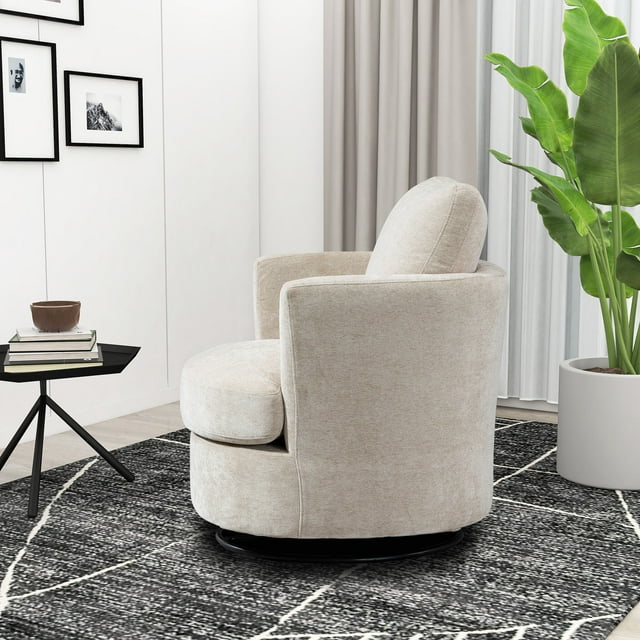 Swivel accent barrel chair hot sale