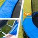 Upgraded 10FT Trampoline for Kids Teens, Recreational Trampoline with Safety Enclosure Net and Ladder, ASTM Approved Reinforced Outdoor Sports Fitness Trampolines, Blue