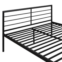 Twin over Full Loft Bunk Bed with Desk, Heavy-Duty Metal Bed Frame with Ladder and Guardrail for Kids Teens Boys Girls Adults, Convertible to a Platform Bed and Loft Bed, No Box Spring Needed, Black