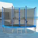 Upgraded 10FT Trampoline for Kids Teens, Recreational Trampoline with Safety Enclosure Net and Ladder, ASTM Approved Reinforced Outdoor Sports Fitness Trampolines, Blue