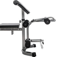 Weight Bench with Leg Extension - 6+3 Positions Adjustable Olympic Utility Benches with Preacher Curl