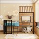 Twin Size Metal House Bed,Loft Bed with Storage Shelf,Roof and Window,Steel Bed Frame with Full-Length Guardrail & Ladder,for Girls Boys Teens,No Noise, No Box Spring Needed