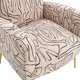 Velvet Geometric Accent Chair, Upholstered Vanity Chair with Padded Seat Cushion and Backrest,Wingback Armchair with Golden Metal Legs,Single Sofa Chair for Living Room Bedroom Office