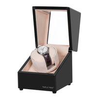 Single Watch Winder, Piano Black