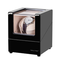 Single Watch Winder, Piano Black