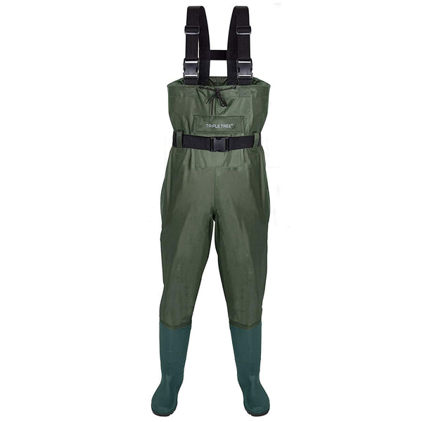 Chest Waders Wading Pants with Boots Chest Wader 100% Waterproof Fishing &  Hunting Waders Long Wading Fishing Pants for Men and Women (Color : B, Size