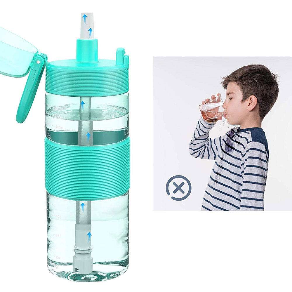 17ounces Tritan Straw Striker Portable Water Bottle for Kids