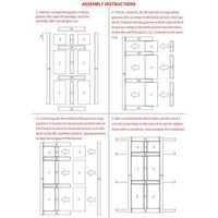 24" x 80" Sliding Barn Wood Door, Interior Barn Door Wood Panel, Unfinished Solid Natural Panelled Slab, DIY Assemblely, Pre-Drilled Ready to Assemble, Apply to Rooms & Storage Closet