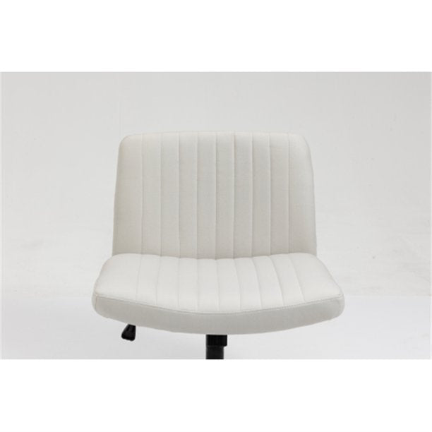 PU Desk Chair Office Chair Swivel Cushion Makeup Chair No Wheels